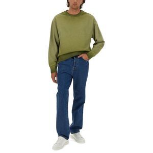 MSGM Men's Relaxed Fit Crewneck Sweatshirt Men GREEN Sweaters & Cardigans